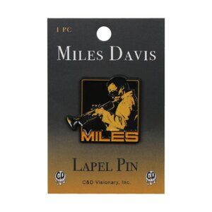 Miles Davis Enamel Pin - Trumpet - 40s 50s 60s Jazz Music Band Apparel Gift NWT